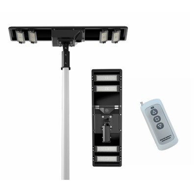 Lumină stradală solară LED cu două fețe